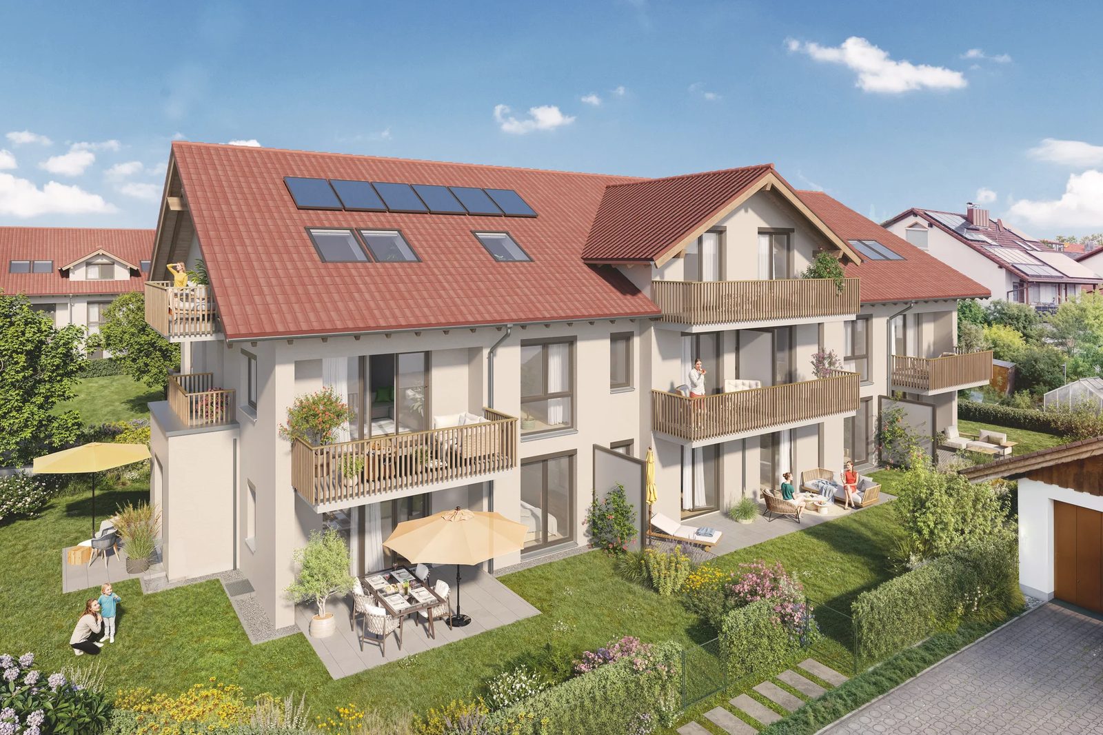 Visualisierung der Gartenseite